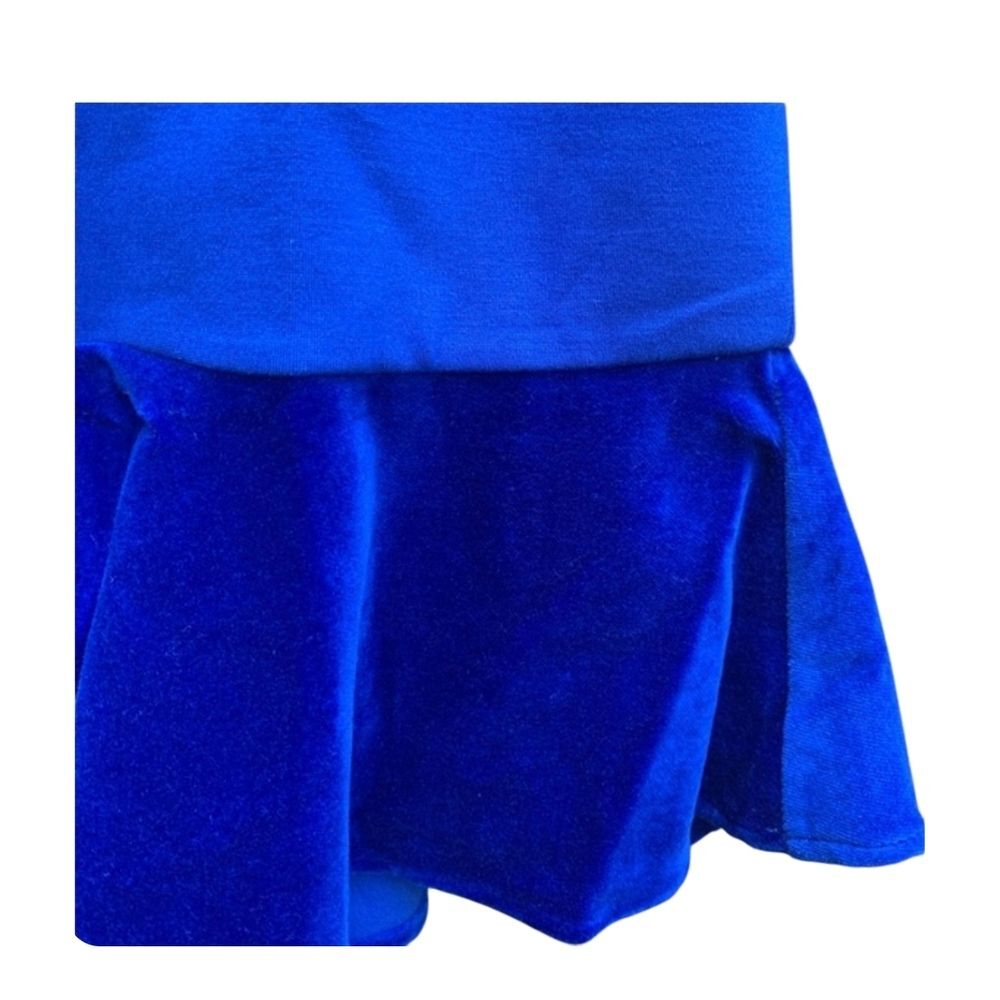 J CREW Women's V-Neck Peplum Blouse Y2K Top Blue SZ Large - Picture 3 of 15